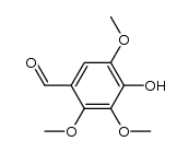 4-hydroxy-2,3,5-trimethoxybenzaldehyde结构式