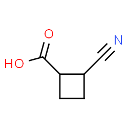 2-氰基环丁烷-1-羧酸结构式