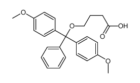 4-[bis(4-methoxyphenyl)-phenylmethoxy]butanoic acid Structure