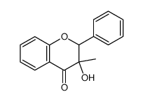 2,3-dihydro-c-3-hydroxy-t-3-methyl-r-2-phenyl-4H-1-benzopyran-4-one Structure