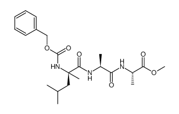N-benzyloxycarbonyl-α-methyl-D-leucyl-L-alanyl-L-alanine methyl ester Structure