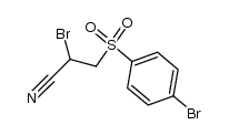p-Brom-benzol-β-brom-β-cyan-ethyl-sulfon结构式
