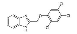 2-[(2,4,5-trichlorophenoxy)methyl]-1H-benzimidazole Structure