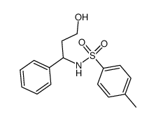 N-(3-hydroxy-1-phenylpropyl)-4-methylbenzenesulfonamide结构式