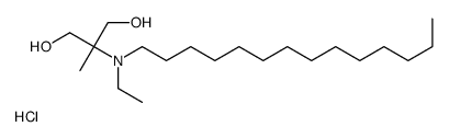 2-[ethyl(tetradecyl)amino]-2-methylpropane-1,3-diol,hydrochloride结构式