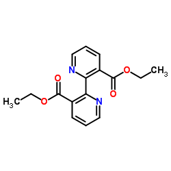 Diethyl 2,2'-bipyridine-3,3'-dicarboxylate structure