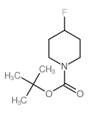 4-氟哌啶-n-羧酸叔丁酯结构式