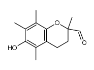 (±)-6-hydroxy-2,5,7,8-tetramethylchroman-2-carbaldehyde结构式