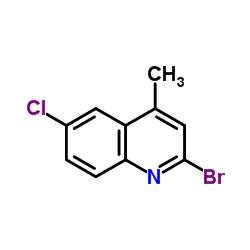 2-Bromo-6-chloro-4-methylquinoline结构式