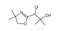 1-chloro-1-(4,4-dimethyl-4,5-dihydrooxazol-2-yl)-2-methylpropan-2-ol结构式