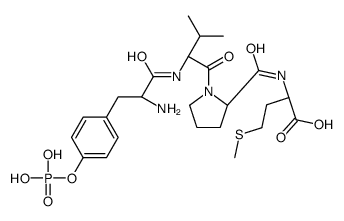 (2S)-2-[[(2S)-1-[(2S)-2-[[(2S)-2-amino-3-(4-phosphonooxyphenyl)propanoyl]amino]-3-methylbutanoyl]pyrrolidine-2-carbonyl]amino]-4-methylsulfanylbutanoic acid Structure