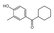 cyclohexyl-(4-hydroxy-3-methylphenyl)methanone结构式