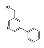 (5-苯基吡啶-3-基)甲醇结构式