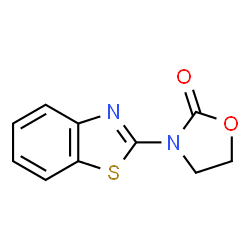 2-Oxazolidinone,3-(2-benzothiazolyl)-(9CI) Structure