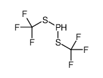 bis(trifluoromethylsulfanyl)phosphane Structure