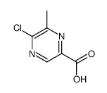 5-chloro-6-methylpyrazine-2-carboxylic acid Structure
