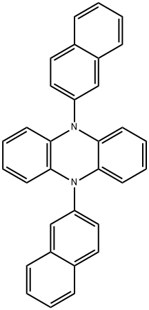 5,10-二(2-萘基)-5,10-二氢吩嗪结构式