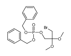 dibenzyl (3-bromo-2,2-dimethoxypropyl) phosphate Structure