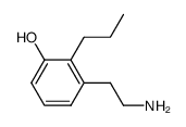 1-hydroxy-2-propyl-3-(2-amino)ethyl benzene结构式