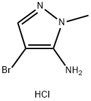 4-溴-1-甲基-1H-吡唑-5-胺盐酸结构式
