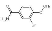 3-溴-4-甲氧基苯甲酰胺结构式