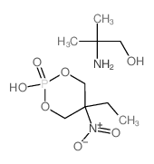 2-amino-2-methyl-propan-1-ol; 5-ethyl-2-hydroxy-5-nitro-1,3-dioxa-2$l^C9H21N2O7P-phosphacyclohexane 2-oxide结构式