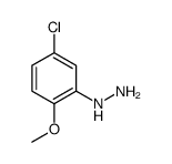 (5-氯-2-甲氧基苯基)肼结构式