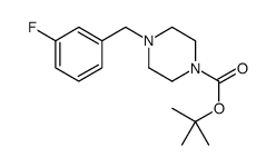 TERT-BUTYL 4-(3-FLUOROBENZYL)PIPERAZINE-1-CARBOXYLATE Structure