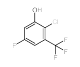2-chloro-5-fluoro-3-(trifluoromethyl)phenol结构式