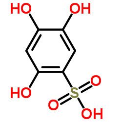 Benzenesulfonic acid, 2,4,5-trihydroxy- (9CI) structure