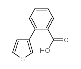 2-噻吩-3-基苯甲酸结构式