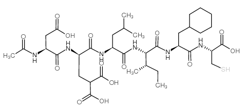 Ac-Asp-D-Gla-Leu-Ile-β-cyclohexyl-Ala-Cys-OH Structure