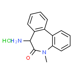 7-氨基-5-甲基-5H-二苯并[b,d]氮杂卓-6(7H)-酮盐酸盐结构式