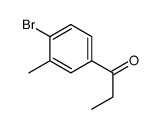 1-(4-溴-3-甲基苯基)丙烷-1-酮结构式