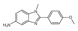 2-(4-methoxy-phenyl)-1-methyl-1H-benzoimidazol-5-ylamine Structure
