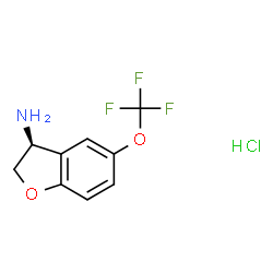 (3S)-5-(trifluoromethoxy)-2,3-dihydrobenzo[b]furan-3-ylamine hcl Structure