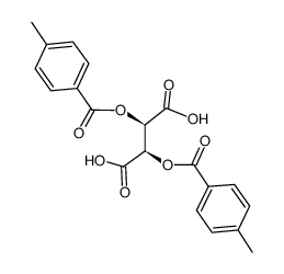 (-)-二对甲苯酰-L-酒石酸结构式