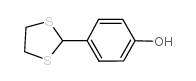 Phenol,4-(1,3-dithiolan-2-yl)- Structure