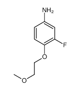 3-氟-4-(2-甲氧基乙氧基)苯胺结构式