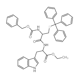 ethyl 3-(1H-indol-3-yl)-2-[(2-phenylmethoxycarbonylamino-3-tritylsulfanyl-propanoyl)amino]propanoate Structure