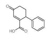 1-Cyclohexene-1-carboxylicacid, 3-oxo-6-phenyl- Structure