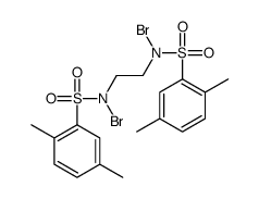 N-bromo-N-[2-[bromo-(2,5-dimethylphenyl)sulfonylamino]ethyl]-2,5-dimethylbenzenesulfonamide Structure