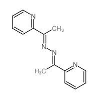 Ethanone,1-(2-pyridinyl)-, 2-[1-(2-pyridinyl)ethylidene]hydrazone结构式