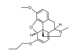 6-propoxy-6-demethoxythebaine结构式