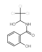 Benzamide,2-hydroxy-N-(2,2,2-trichloro-1-hydroxyethyl)-结构式
