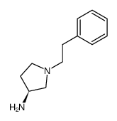 (s)-3-amino-1-(2-phenylethyl)pyrrolidine Structure