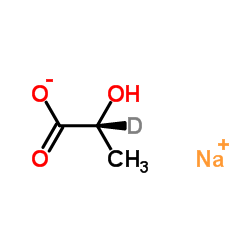 Sodium (2R)-2-hydroxy(2-2H)propanoate Structure