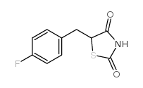 5-(4-氟苄基)-2,4-噻唑烷二酮结构式