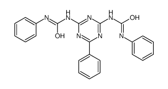 1-phenyl-3-[4-phenyl-6-(phenylcarbamoylamino)-1,3,5-triazin-2-yl]urea结构式