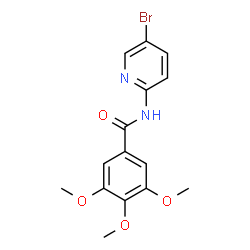 N-(5-bromopyridin-2-yl)-3,4,5-trimethoxybenzamide structure
